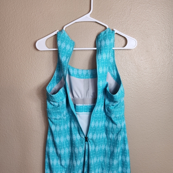 Title Nine Womens |2| Nimblene Trouble Turquoise Geometric Print - Picture 6 of 9